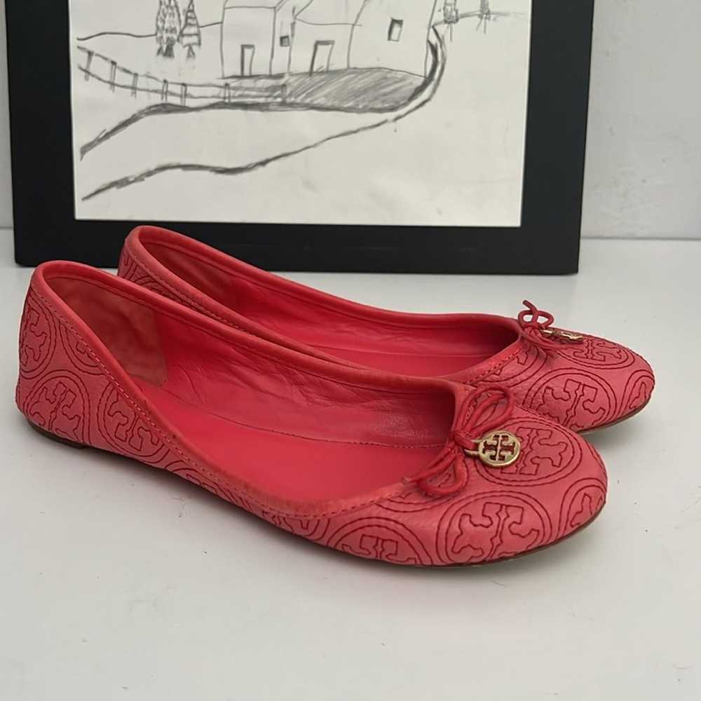 Tory Burch Coral Rose Petal Chelsea Stitched Logo… - image 7