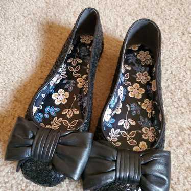 Tory burch sequins bow Flats New 6