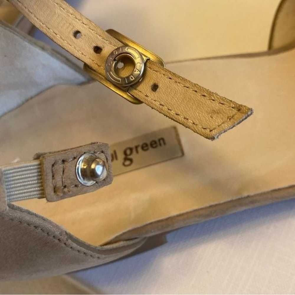 Paul Green beige suede leather d’orsey flats ankl… - image 11
