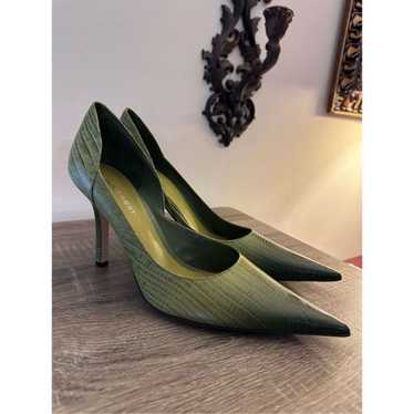 NEW Green Ombre Crocodile Nine West Size 9.5 Pump… - image 1