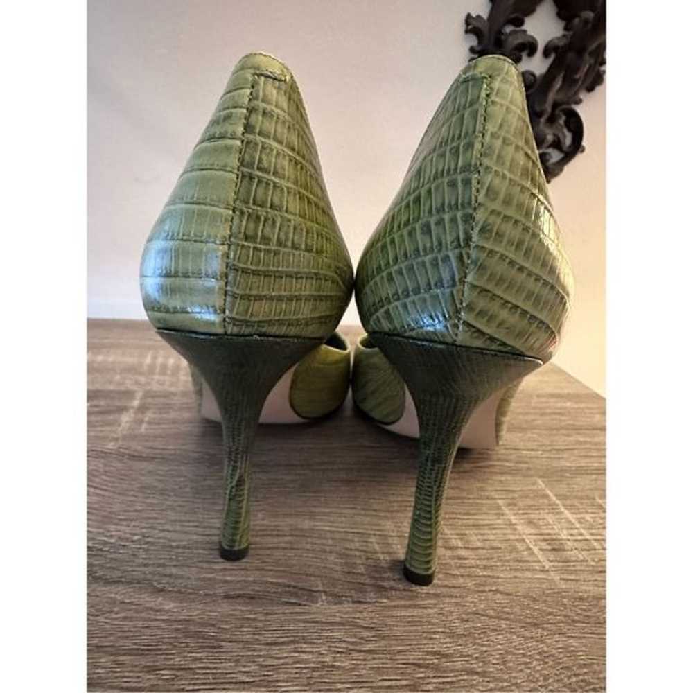 NEW Green Ombre Crocodile Nine West Size 9.5 Pump… - image 6