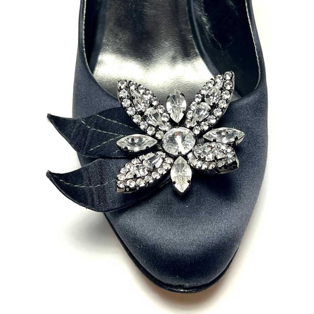 Giuseppe Zanotti Womens Shoes Grey Satin High Hee… - image 12