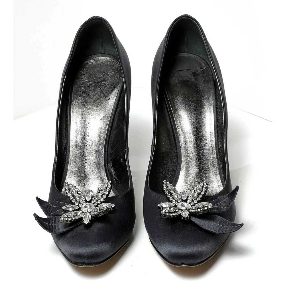 Giuseppe Zanotti Womens Shoes Grey Satin High Hee… - image 2
