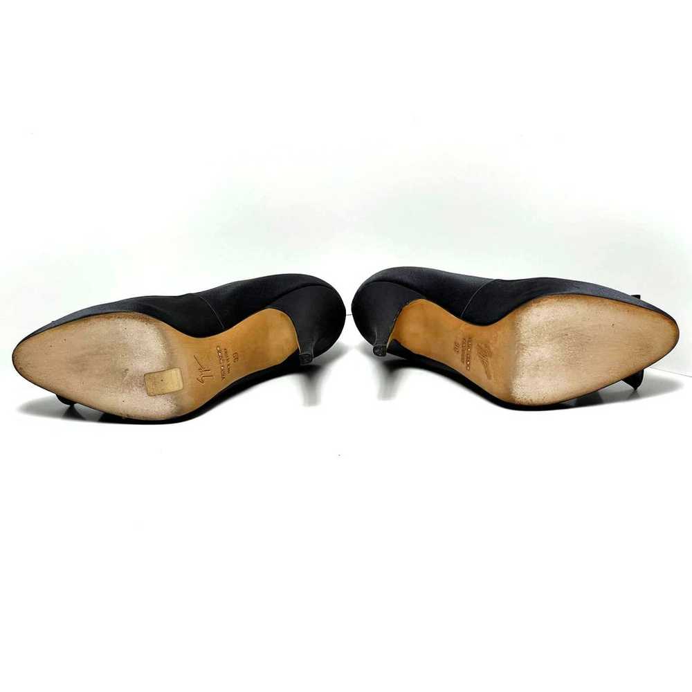 Giuseppe Zanotti Womens Shoes Grey Satin High Hee… - image 5