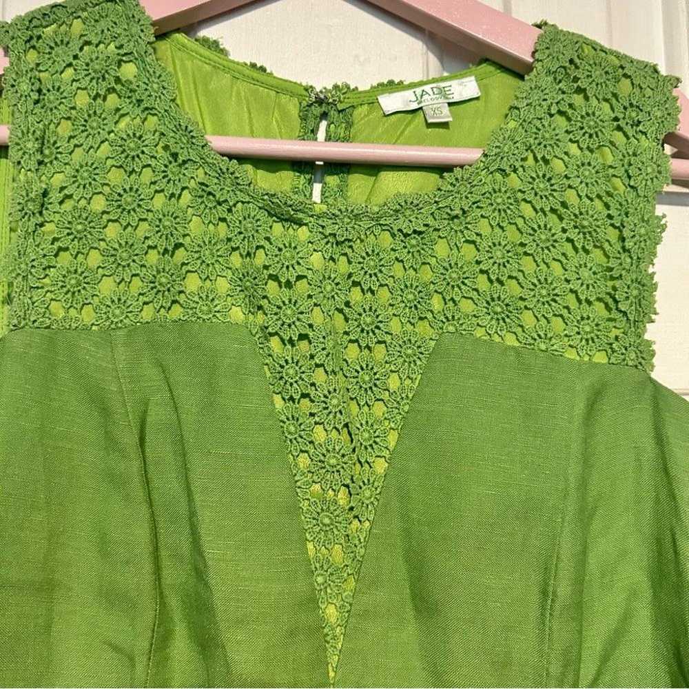 JADE Melody Tam Linen Sleeveless Dress | Avocado … - image 5