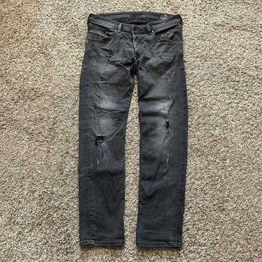 Diesel × Streetwear Belther R Distressed Slim Tape