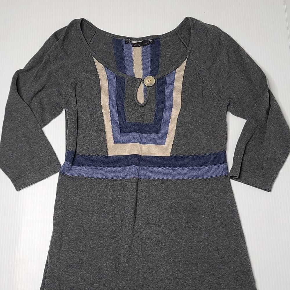 Prana Medium Gray Half Sleeve Dress - image 1