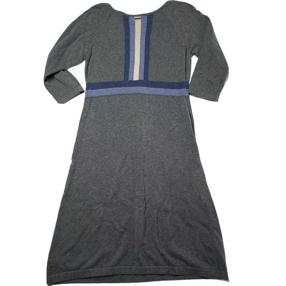 Prana Medium Gray Half Sleeve Dress - image 7