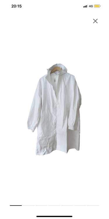 Helmut Lang Helmut Lang White Hooded Raincoat
