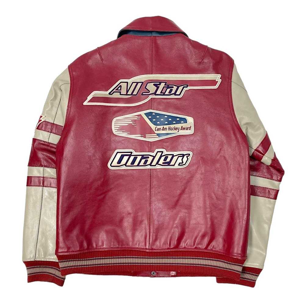 Avirex Avirex Icon NY Leather Jacket Jet Red Brown - image 2