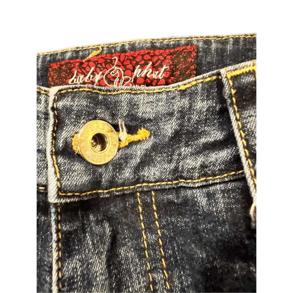 Vintage Baby Phat logo Embroidered Jean Shorts si… - image 11