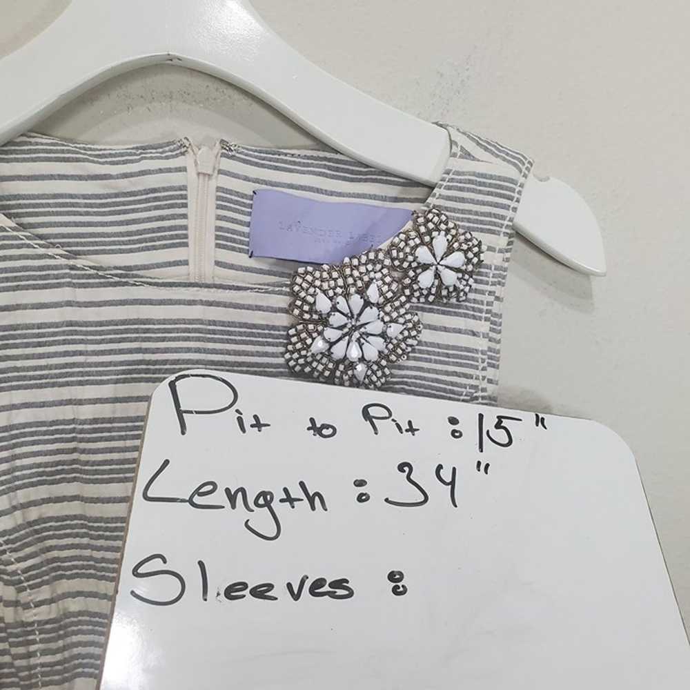 VERA WANG LAVENDER Womens Dress 2 Silk Cotton Bro… - image 4