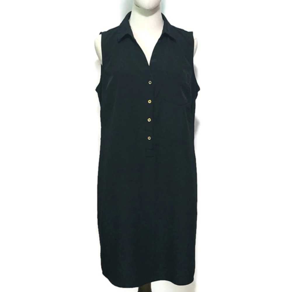 The Limited Sleeveless Button Front Sheath Shirtd… - image 6