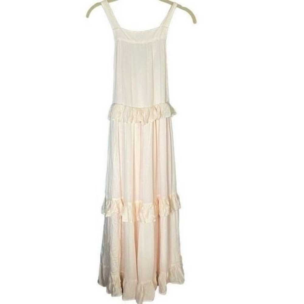 Lucca women’s light pastel peach, tiered, ruffle,… - image 3