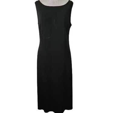 Black Sleeveless Open Back Cocktail Dress Size La… - image 1