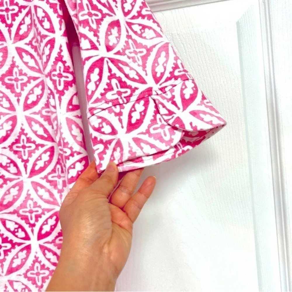 HATLEY  Lucy cotton Pink ceramic Print mini shirt… - image 4