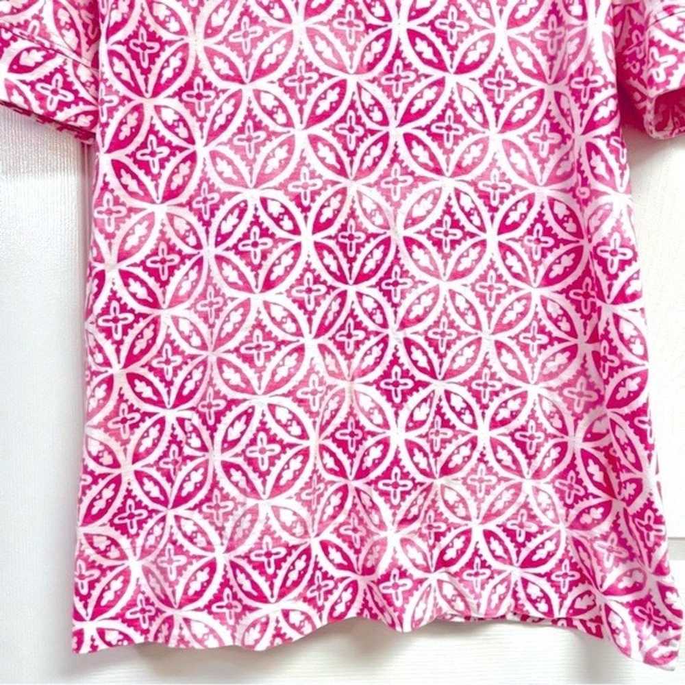 HATLEY  Lucy cotton Pink ceramic Print mini shirt… - image 5