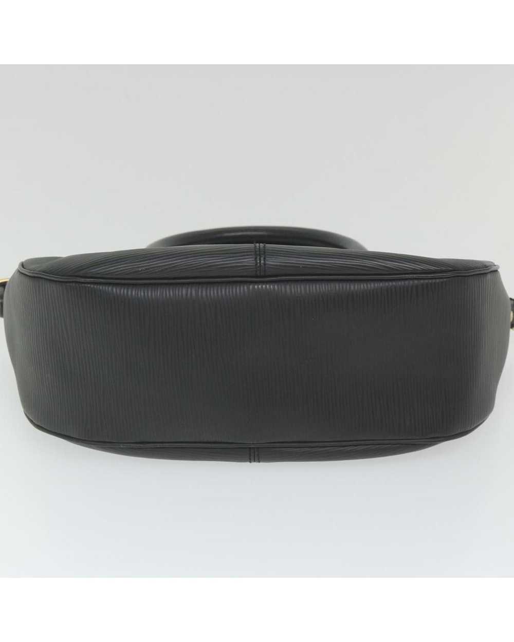 Louis Vuitton Black Leather Handbag with Elegant … - image 9