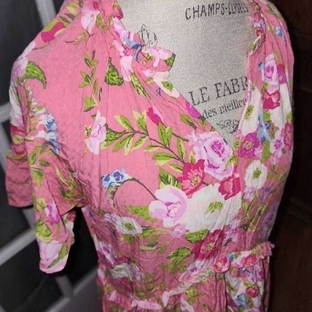 Matilda Jane Womens Pink Fresh Florals Ruffle Sle… - image 3