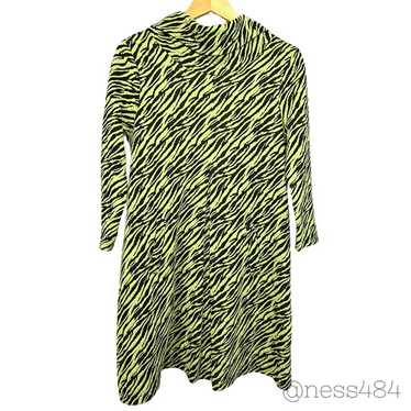 Tyler Boe Cowl Neck Green Sweater Dress Tiger Pri… - image 1