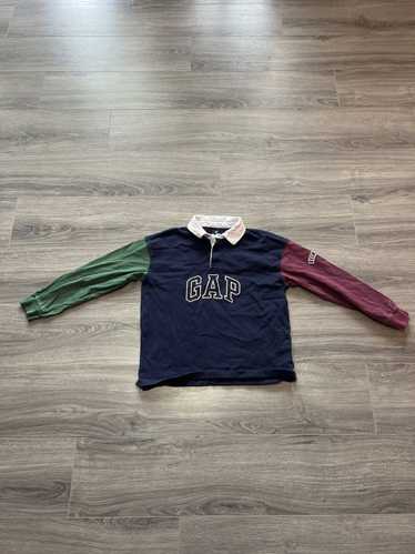 Gap × Vintage Y2K Gap Spell out Rugby Shirt