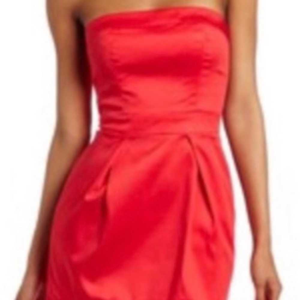 French Connection Strapless Mini Dress Red Pocket… - image 7
