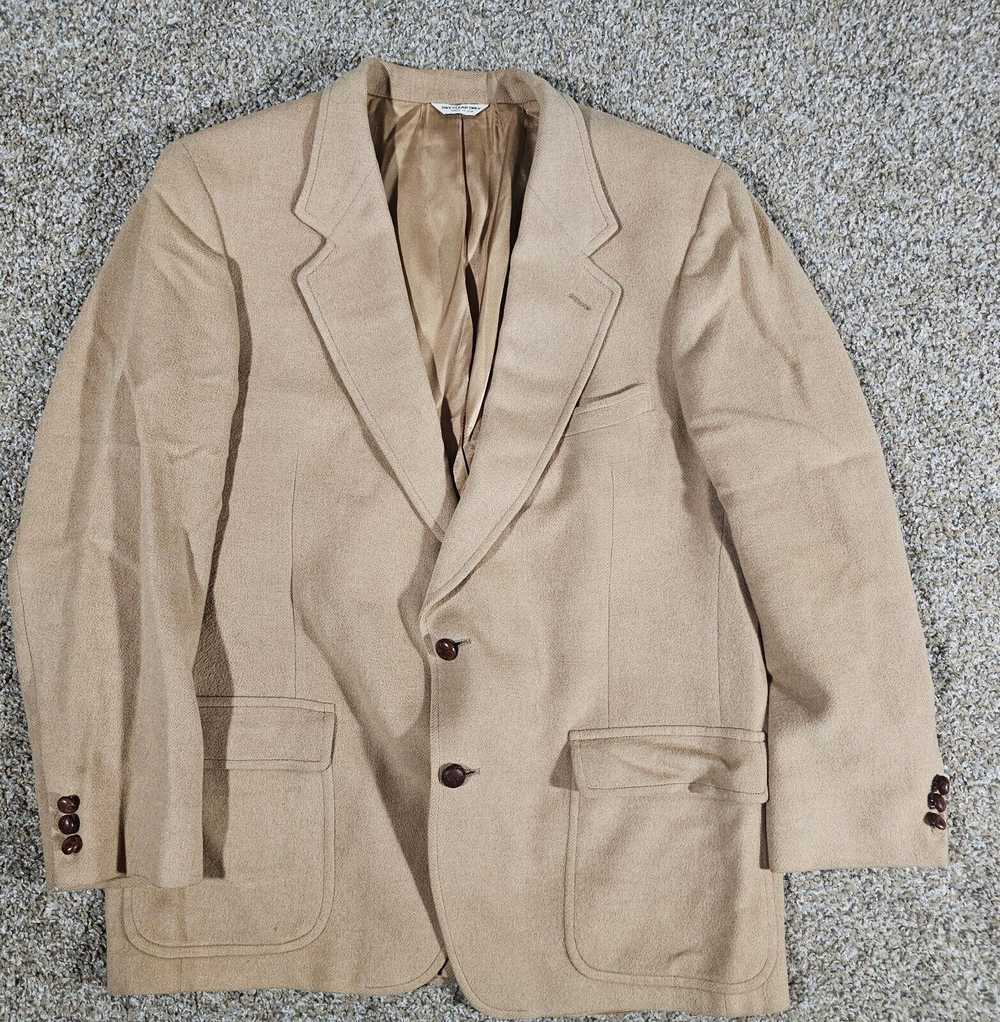 Designer Vtg Barrister 100% Camel Hair Blazer 2 B… - image 1