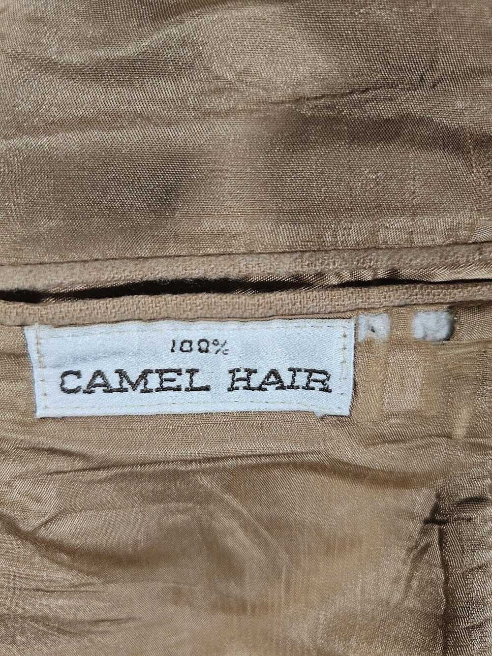 Designer Vtg Barrister 100% Camel Hair Blazer 2 B… - image 8