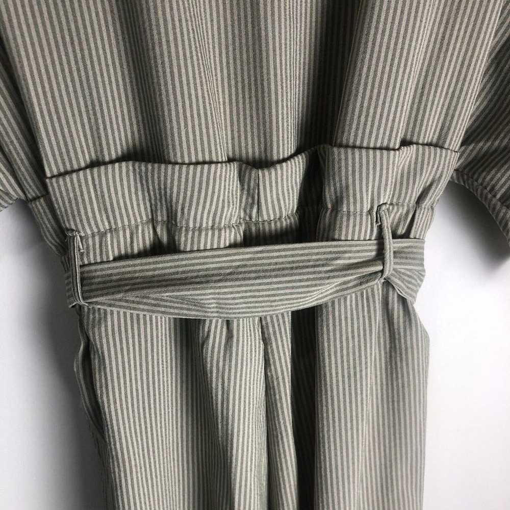 Umgee Carmen Pinstripe Jumpsuit Kimono Wide Sleev… - image 8