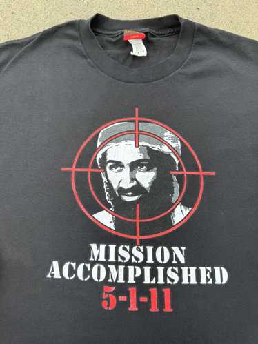 Vintage Osama Bin Laden Mission Accomplished T-Shi