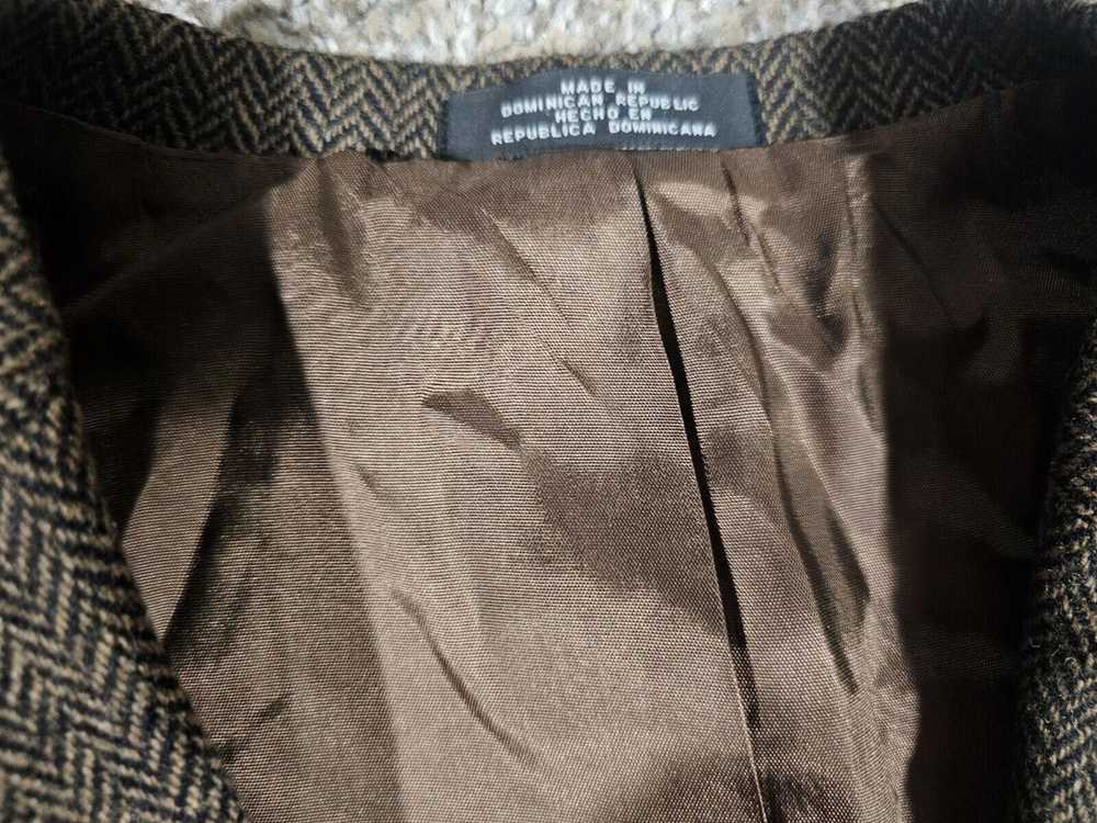 Towncraft Vtg Towncraft Jacket Brown Herringbone … - image 3