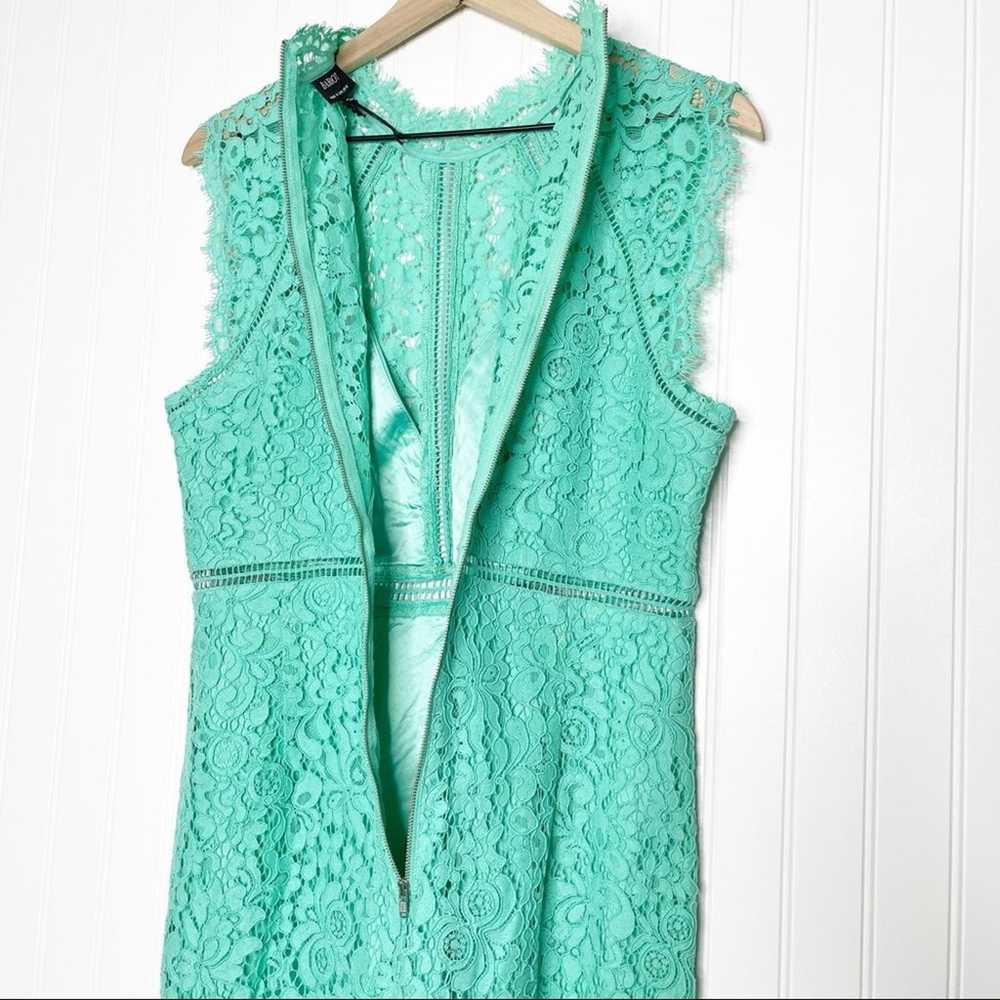 Bardot Lace Panel Dress in Mint NWOT 10 - image 10