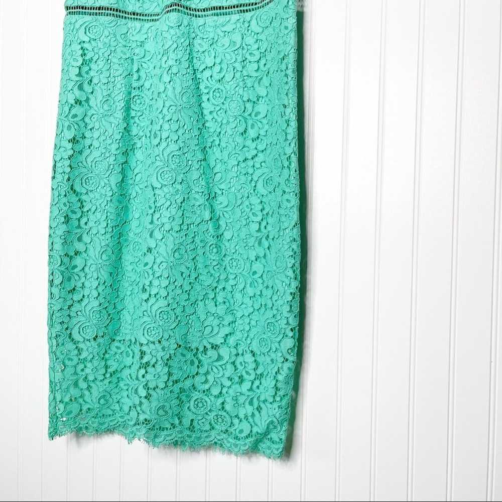 Bardot Lace Panel Dress in Mint NWOT 10 - image 5