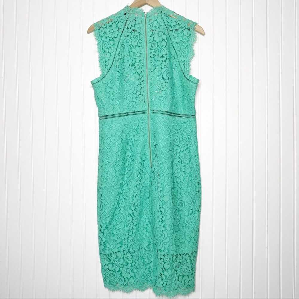 Bardot Lace Panel Dress in Mint NWOT 10 - image 8
