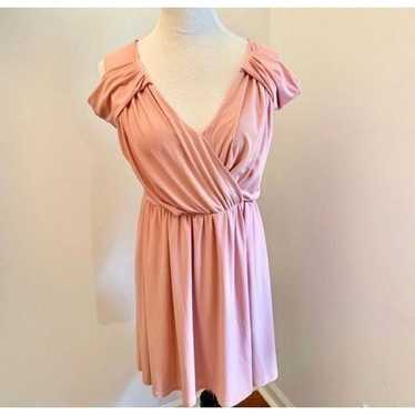ASOS Pink Surplice Neckline Dress Sz 6 - image 1