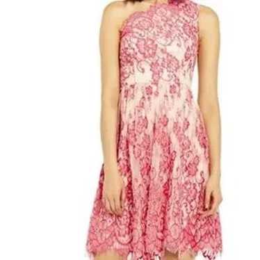 Adrianna Papell One Shoulder Lace Dress