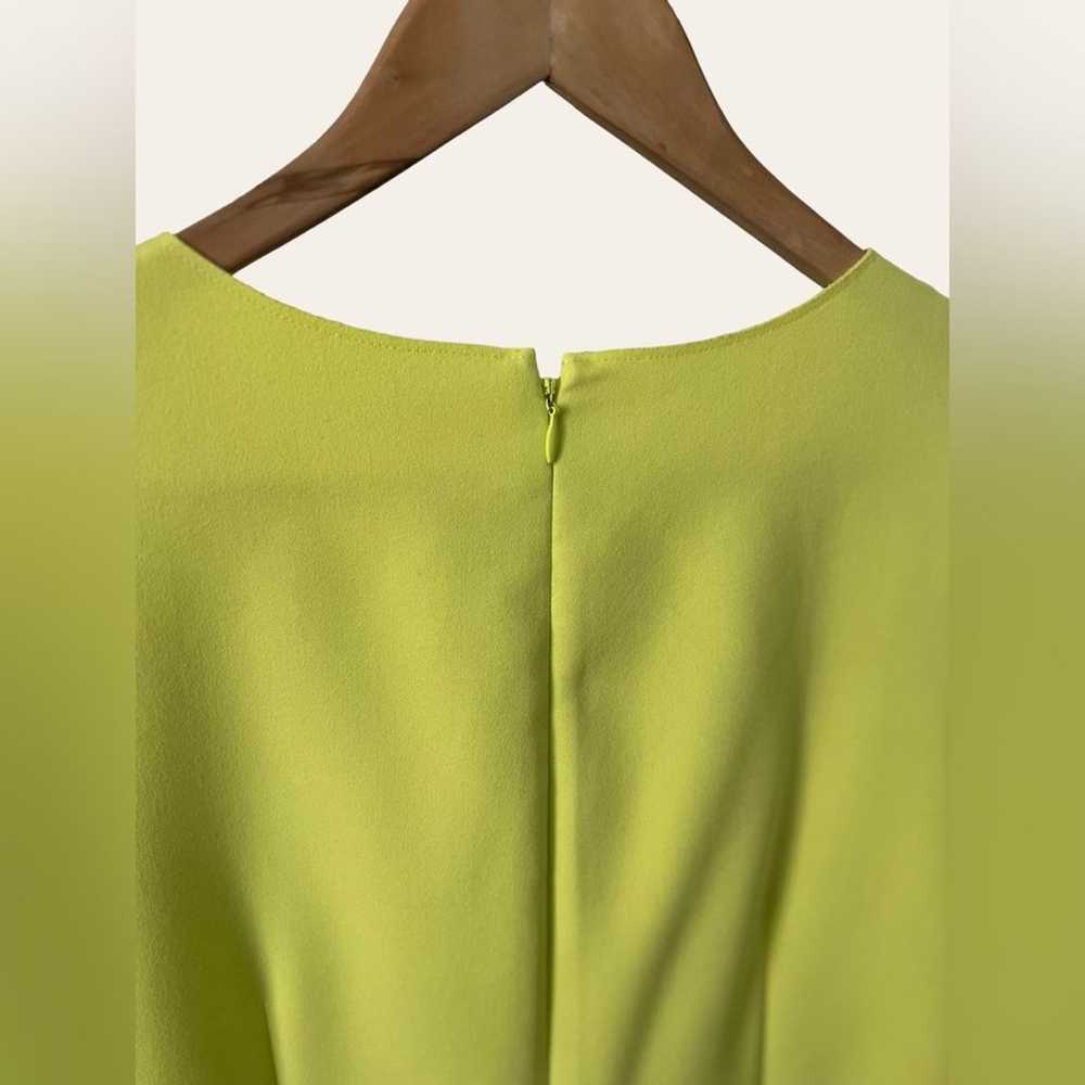J. CREW Neon Yellow Scalloped Sleeveless Dress Si… - image 7