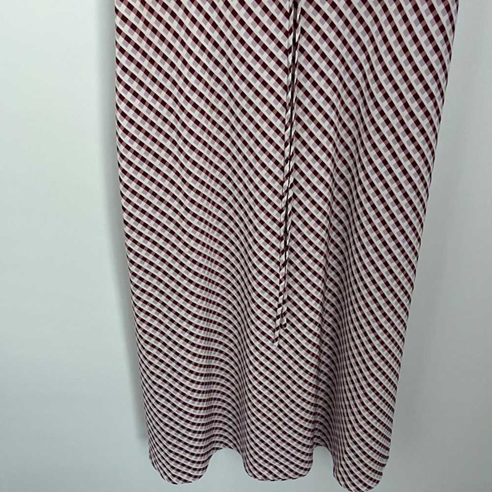 Draper James Pink Red Checkered Print Short Sleev… - image 3