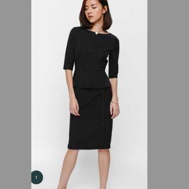 $985 Stella McCartney Black Peplum Dress - image 1