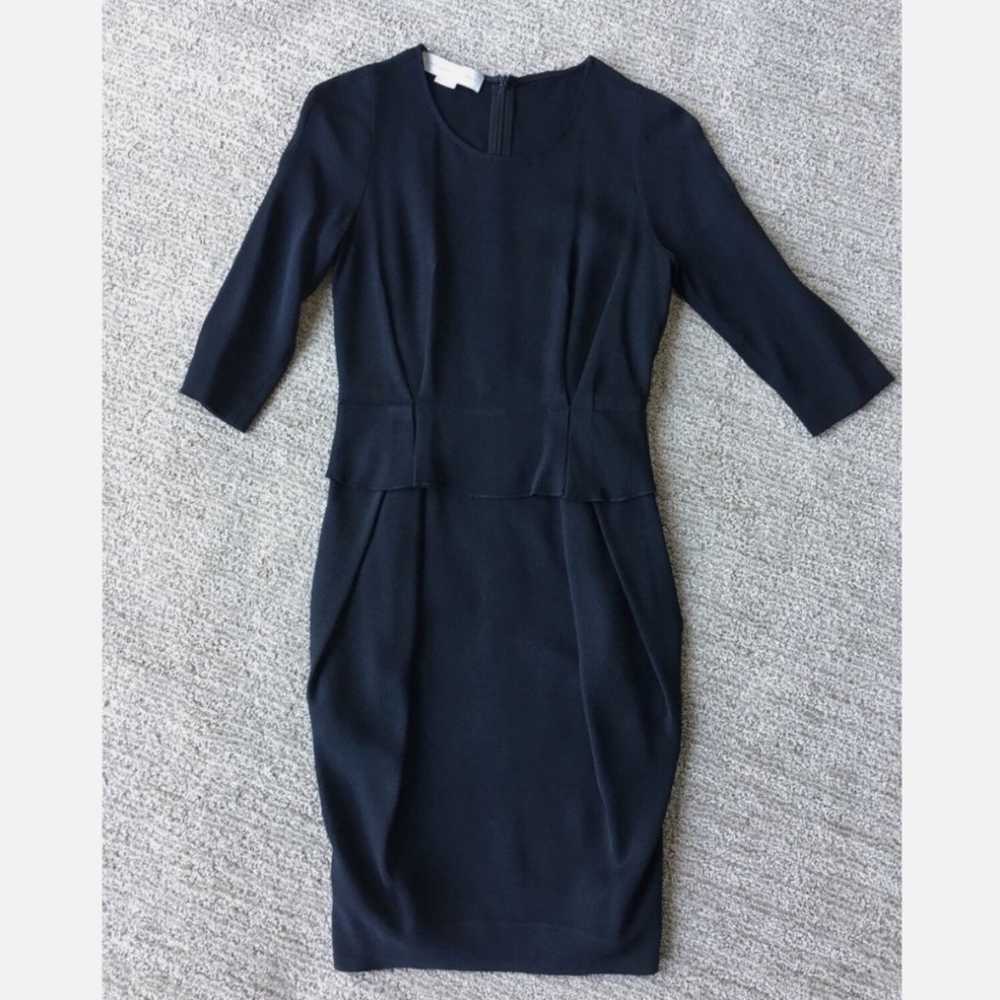$985 Stella McCartney Black Peplum Dress - image 2