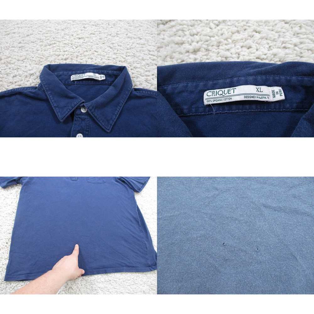 Vintage Criquet Shirt Mens Extra Large Blue Polo … - image 4