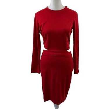 Amanda Uprichard Red Minka Dress Size S