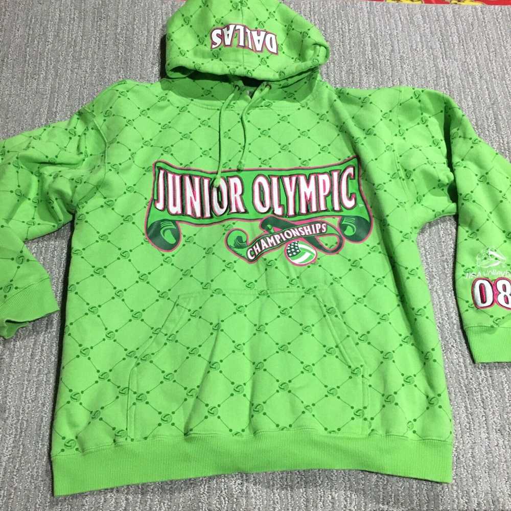 Vintage Olympic Hoodie Men's Large Volleyball Cha… - image 1