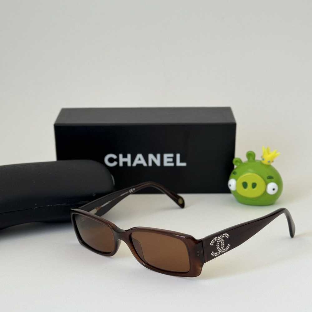 Chanel Y2K CHANEL CC RECTANGLE SUNGLASSES RHINEST… - image 4