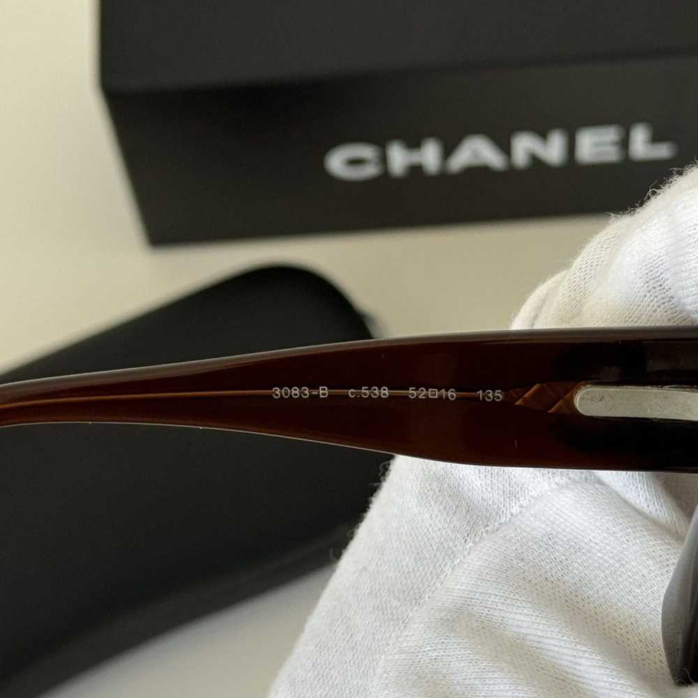 Chanel Y2K CHANEL CC RECTANGLE SUNGLASSES RHINEST… - image 7
