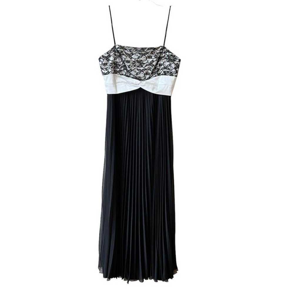 ALEX EVENINGS FORMAL GOWN MAXI PLEATED SKIRT LACE… - image 1