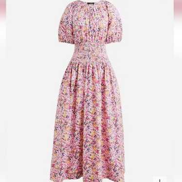 Jcrew cotton poplin floral dress