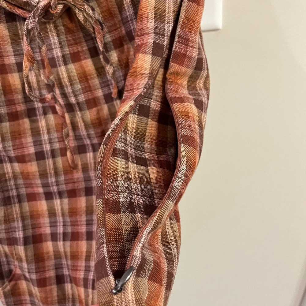 Patagonia Vintage Plaid Casual Cowl Neck Dress- B… - image 3