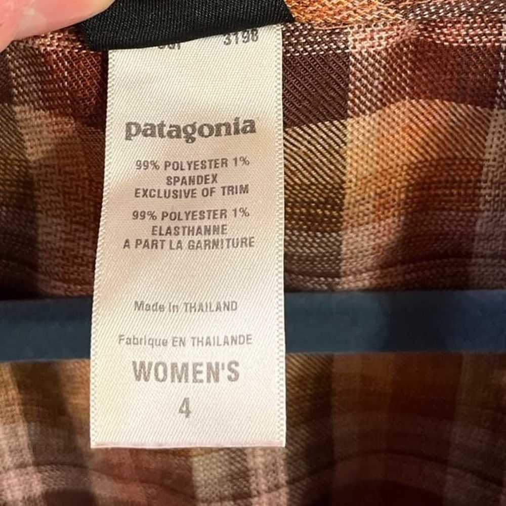 Patagonia Vintage Plaid Casual Cowl Neck Dress- B… - image 5