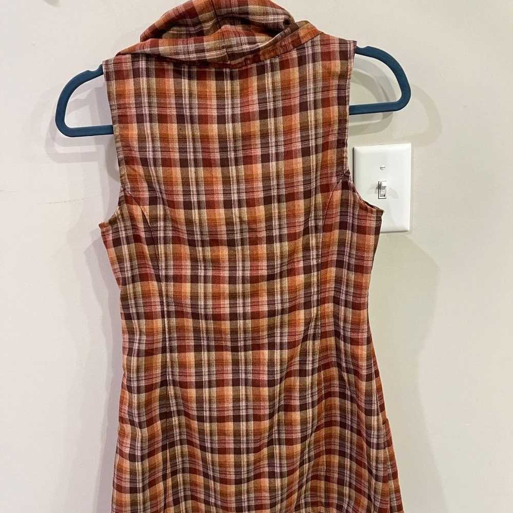 Patagonia Vintage Plaid Casual Cowl Neck Dress- B… - image 7